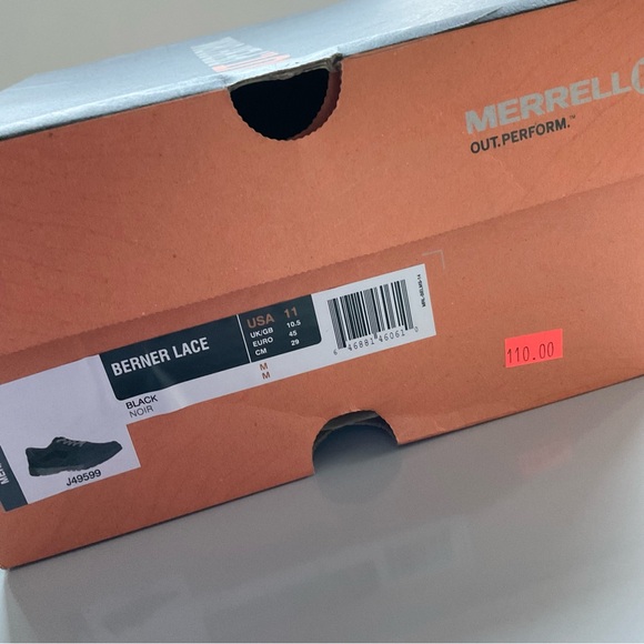 Merrell, NWB, Size 11 Men's black sneakers - Picture 10 of 11